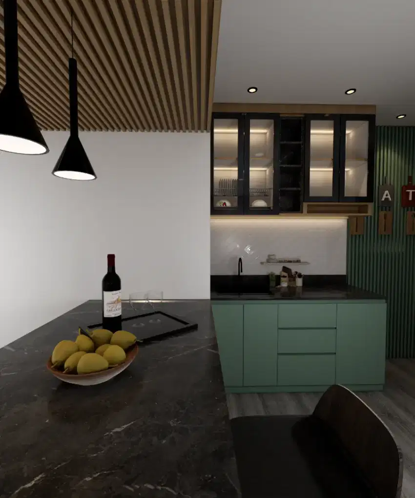 Desain interior custom furniture berkualitas apartemen kantor rumah
