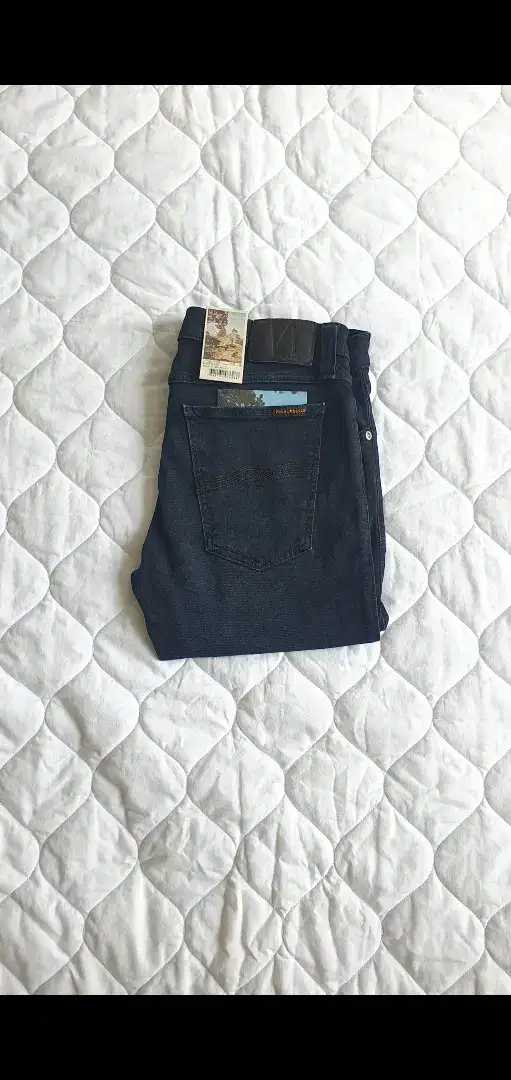 Nudie jeans tlj size 32/30 black original / celana panjang denim hitam