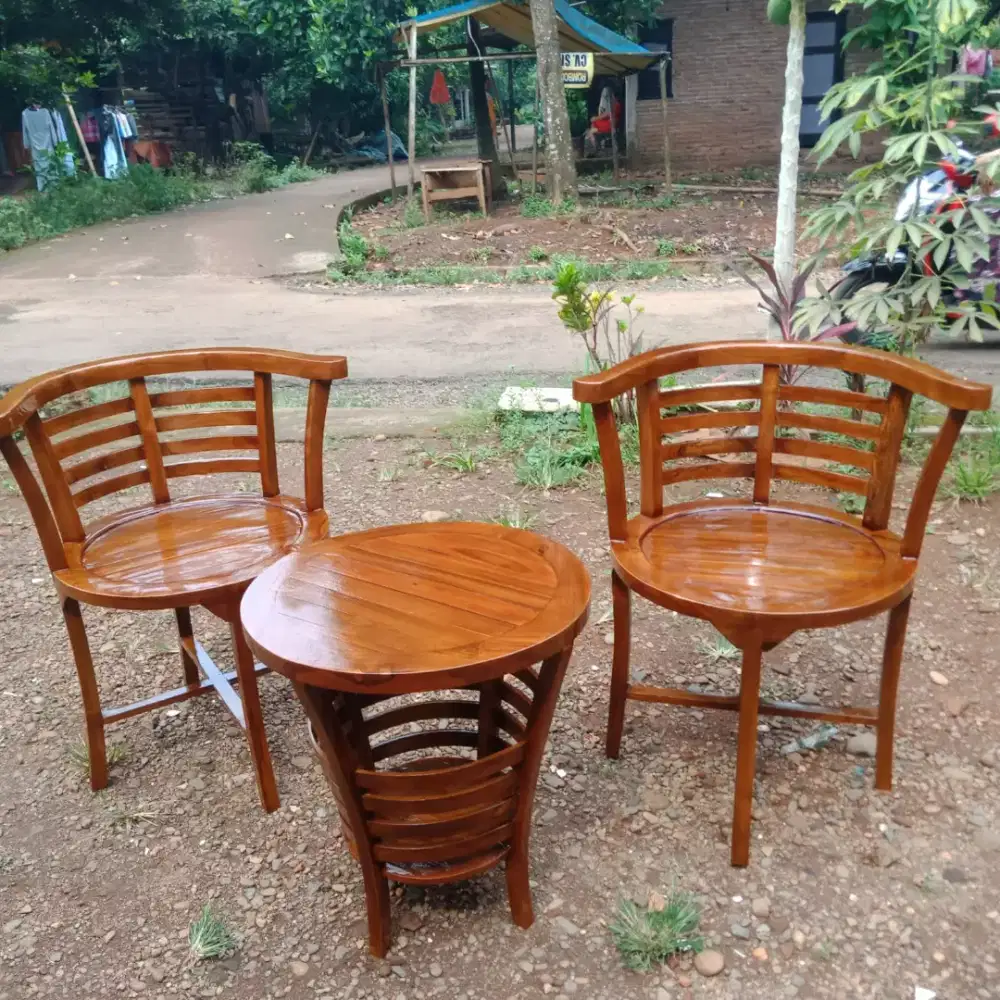 Kursi teras cantik jati ready stok