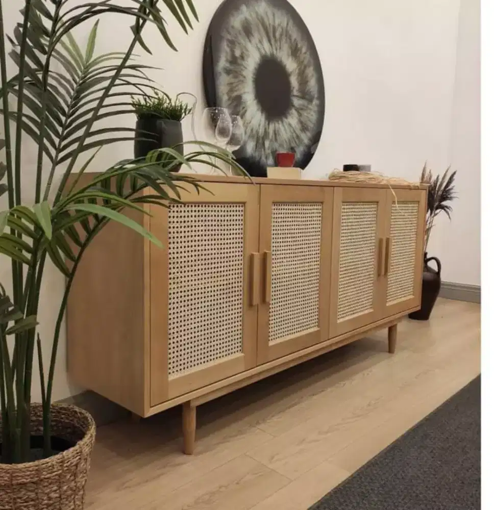 Bufet tv aestetik jati bufet modern jati