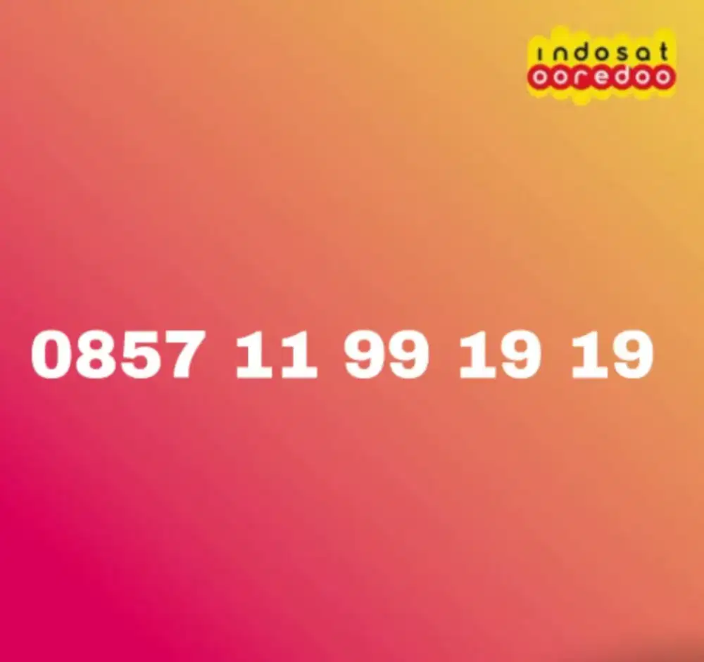 NOMOR CANTIK INDOSAT OOREDOO PRABAYAR