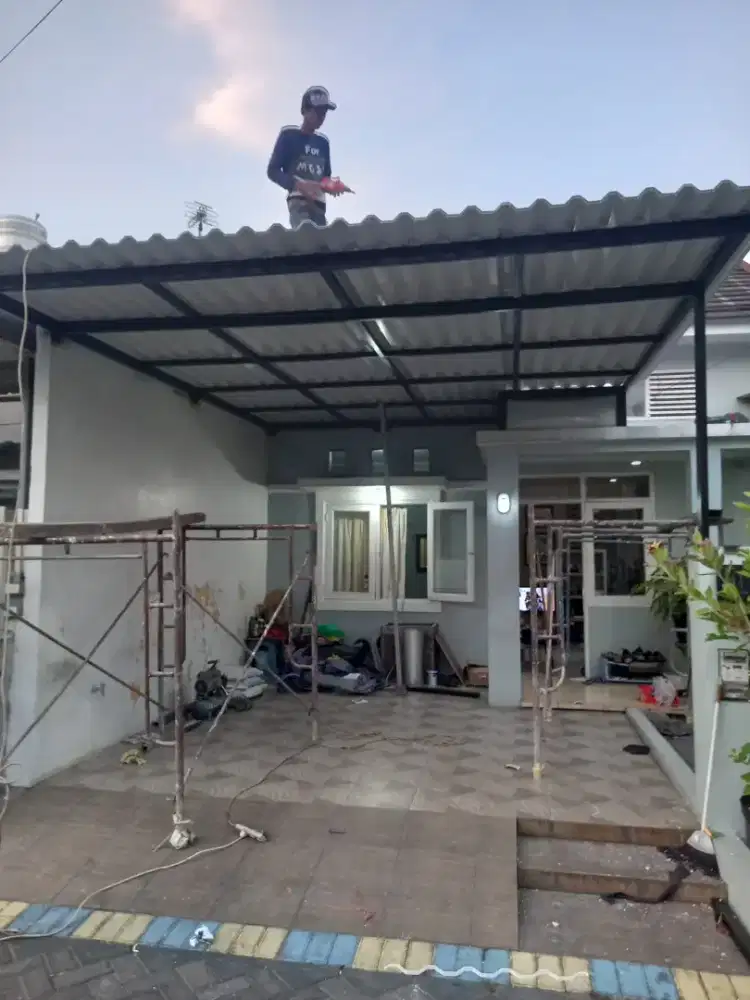 Kanopi upvc rooftop minimalis