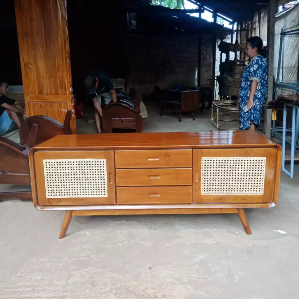 Bufet tv jati minimalis fre ongkir