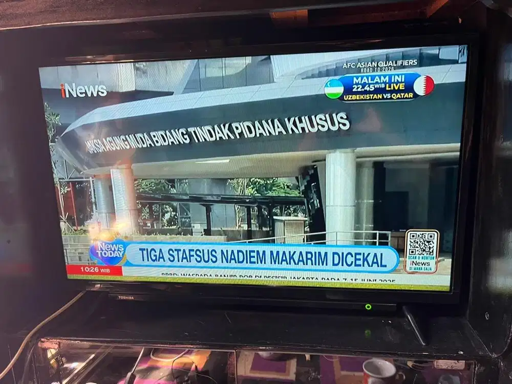 Tv led toshiba 32inch belum digital