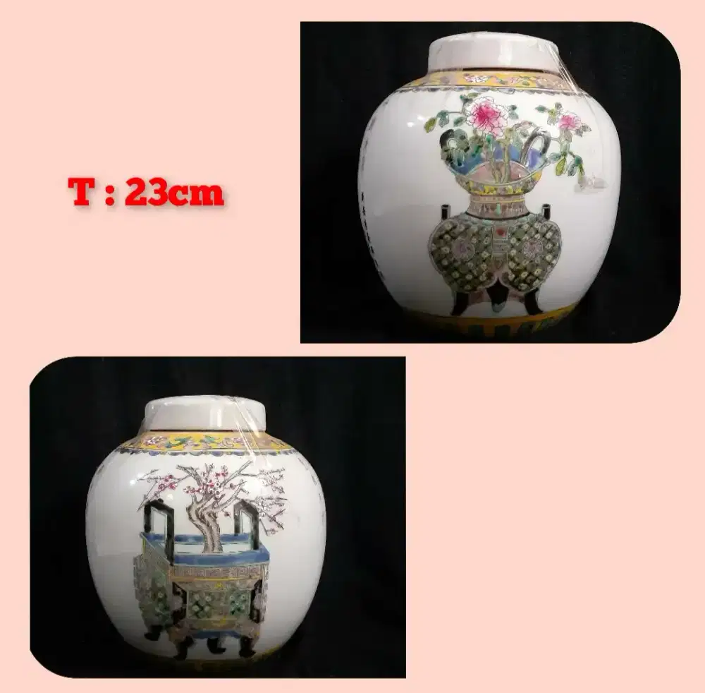 Guci mbelenduk gemoy dg karya lukis yg artistik