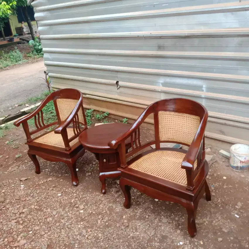 Kursi teras betawi lenong rotan