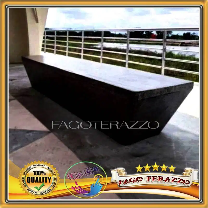 Bangku TERAZO Furniture Minimalis Taman Teraso | Bangku Panjang Terazz