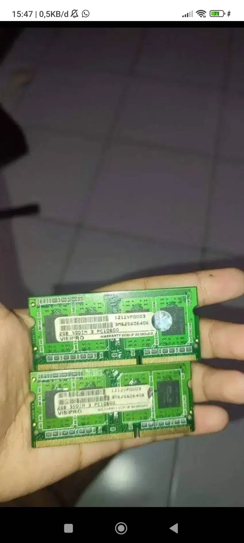 Dijual RAM DDR3 2GB. Laptop/pc