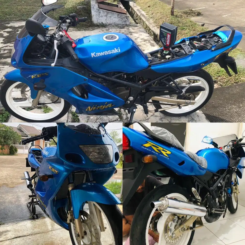 Ninja RR CBU 2005 Asli biru full restorasi