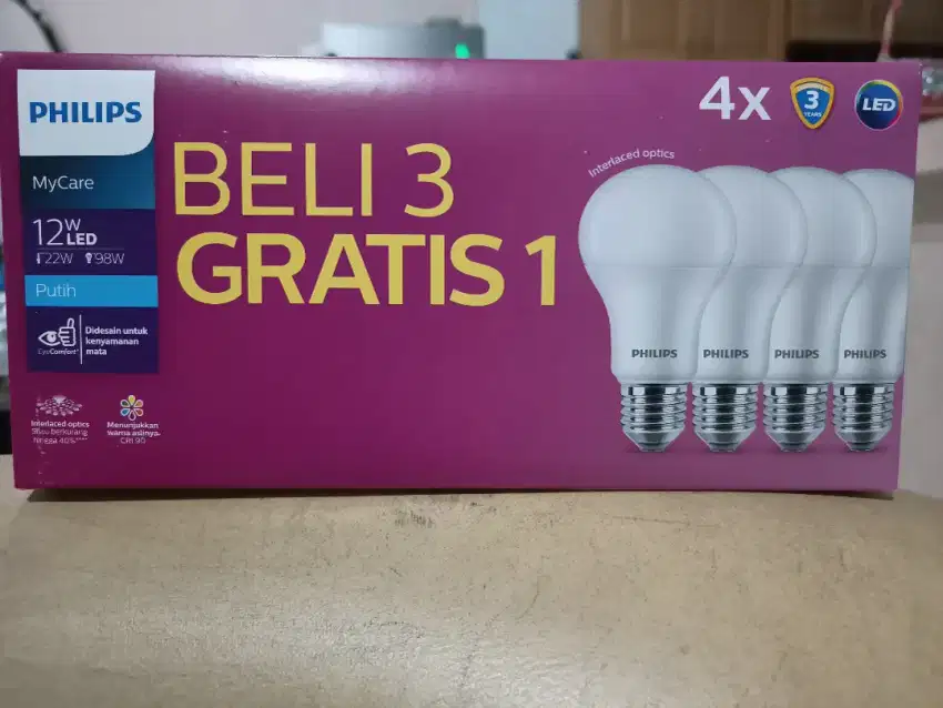 Lampu Led Philips 12 Watt Paket