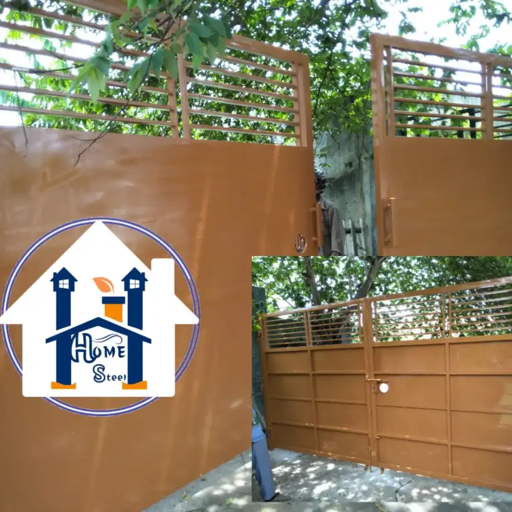 Pintu pagar gerbang minimalis modern