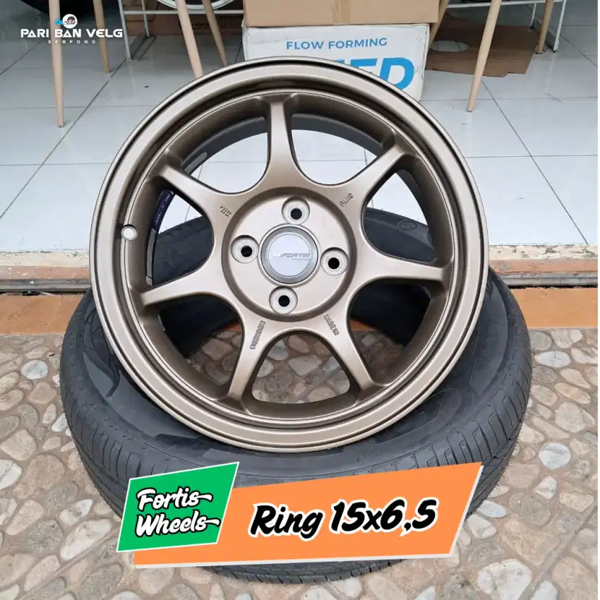 Fortis Wheels Ring 15 lebar 6,5
pcd. 4x100 et. 38