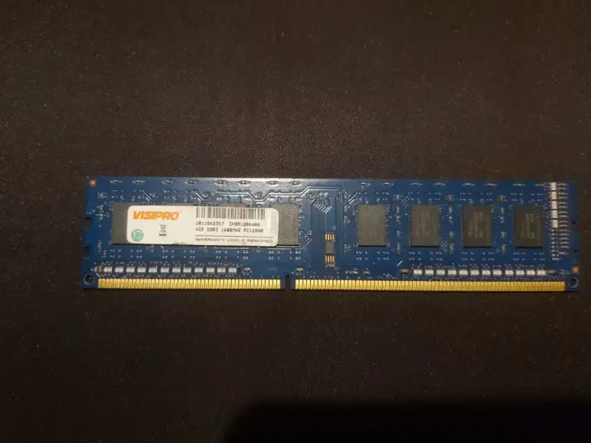 RAM Longdim DDR3 4GB Visipro PC12800 Blue untuk CPU Computer