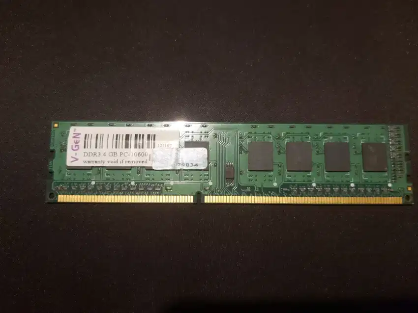 RAM Longdim DDR3 4GB V-Gen PC10600 untuk CPU Computer / Komputer