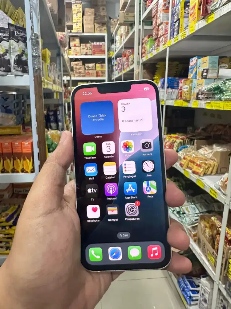 IPHONE 13 128GB || STARLIGHT || BH95% || IBOX || GARANSI PANJANG