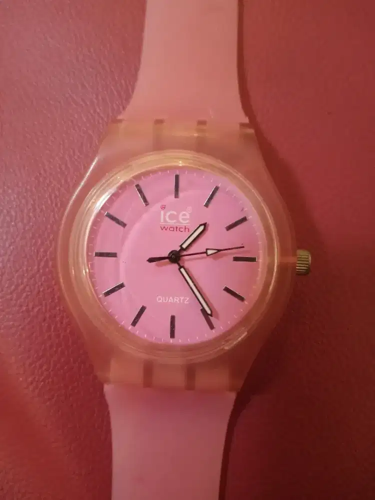 Jam tangan ICY watch pink rubber