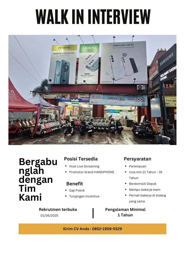 WALK IN INTERVIEW
