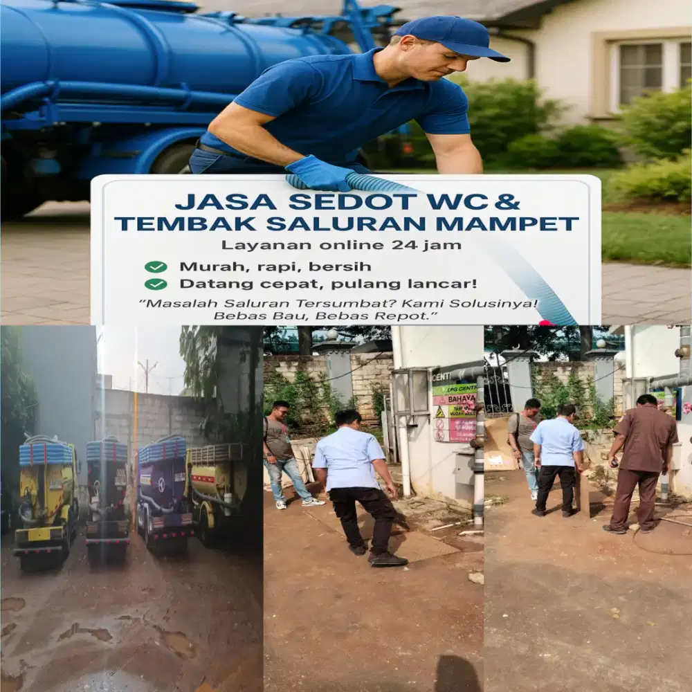 JASA SEDOT WC PENUH & MAMPET TUNTAS TANPA BONGKAR