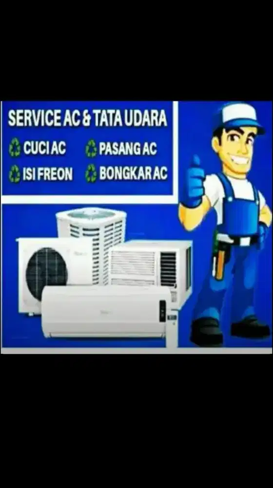 Bongkar pasang ac service AC,mesin cuci,kulkas,pompa air tv,,DLL