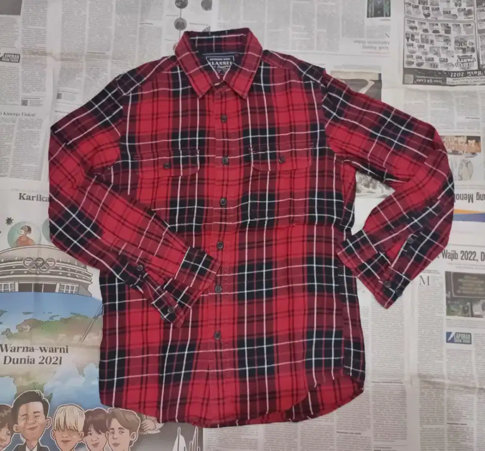 Kemeja Flannel Uniqlo