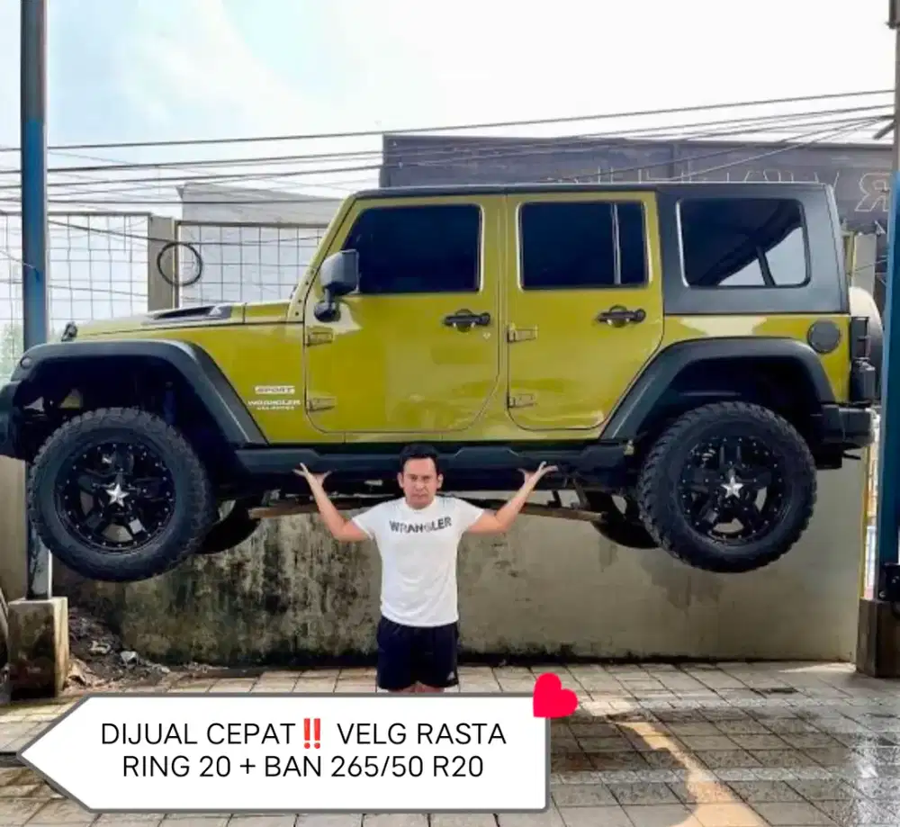 DIJUAL CEPAT‼️ VELG RASTA RING 20 + BAN 265/50 R20