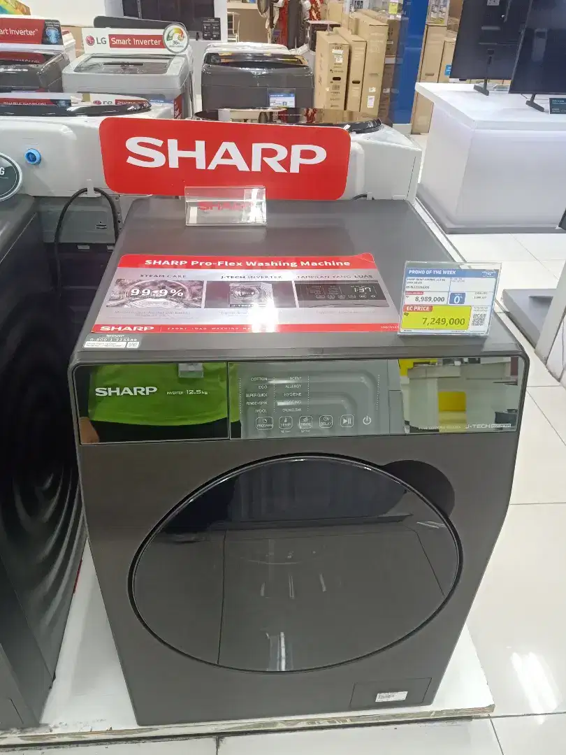 SHARP FRONT LOADING 12,5KG