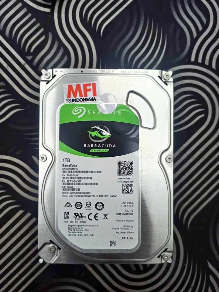 Hardisk Seagate PC OriginaL MFI 1TB (1000 Gb) Good Condition OriginaL