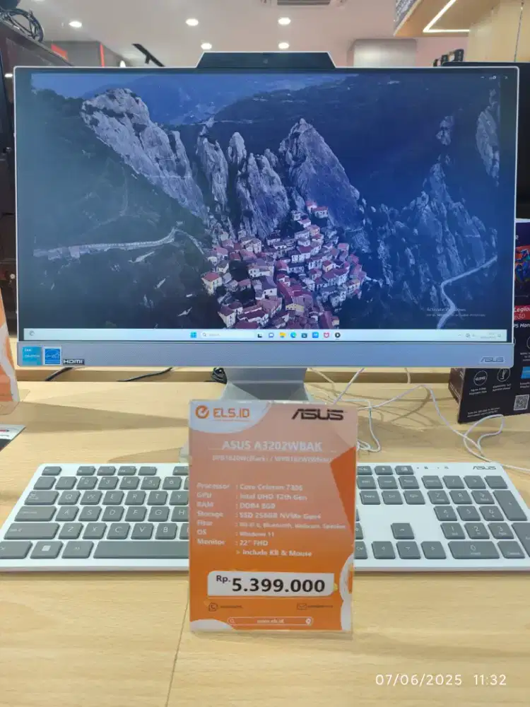Kredit Asus Core Celeron free DP bunga ringan