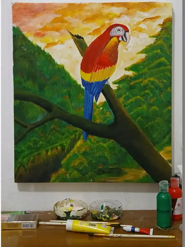 Lukisan acrylic on canvas