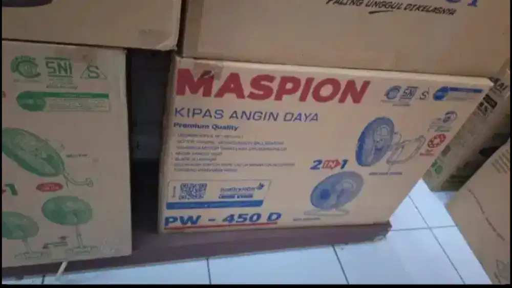Kipas Angin Maspion Dinding Lantai Meja Wall Desk Fan 18 inc Pw-450D