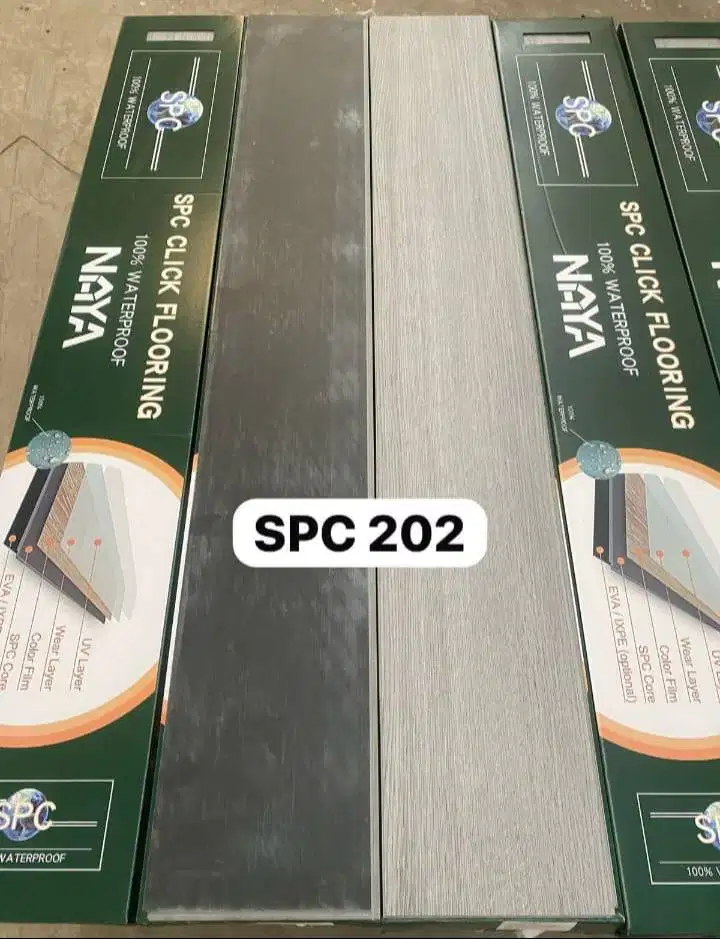 PerBox SPC Lantai Kayu 4mm Parket Parkit Parquet Klik 1220mm X 186mm