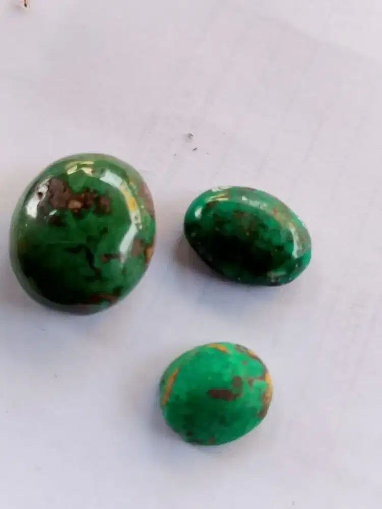Natural pirus persia rubi safir emerald bacan perak