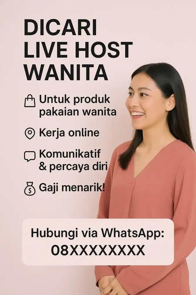 Di cari host live wanita