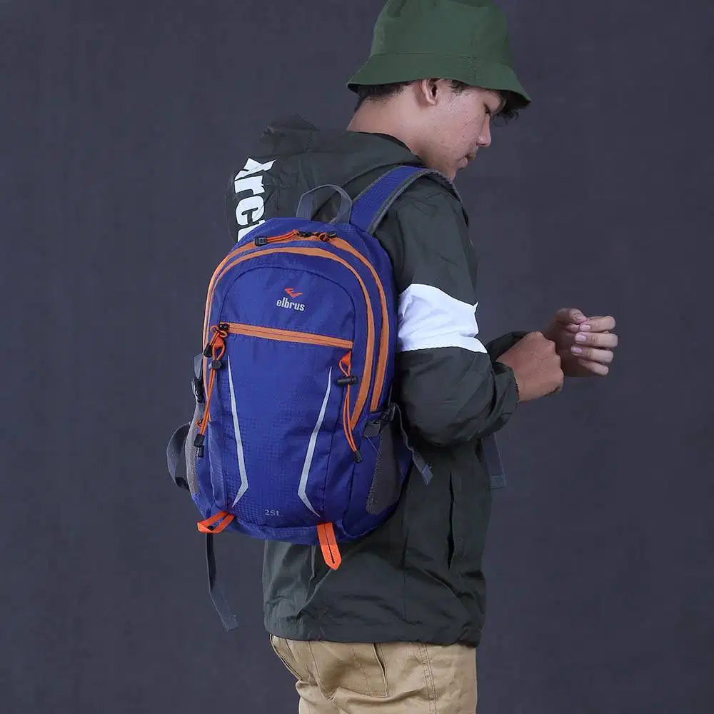 Outvin Backpack Pria TL 194 dengan Desain Biru dan Oranye Eksklusif