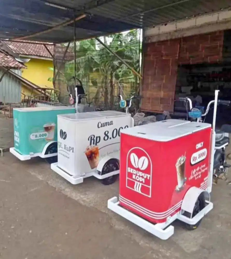 Gerobak kopi motor listrik