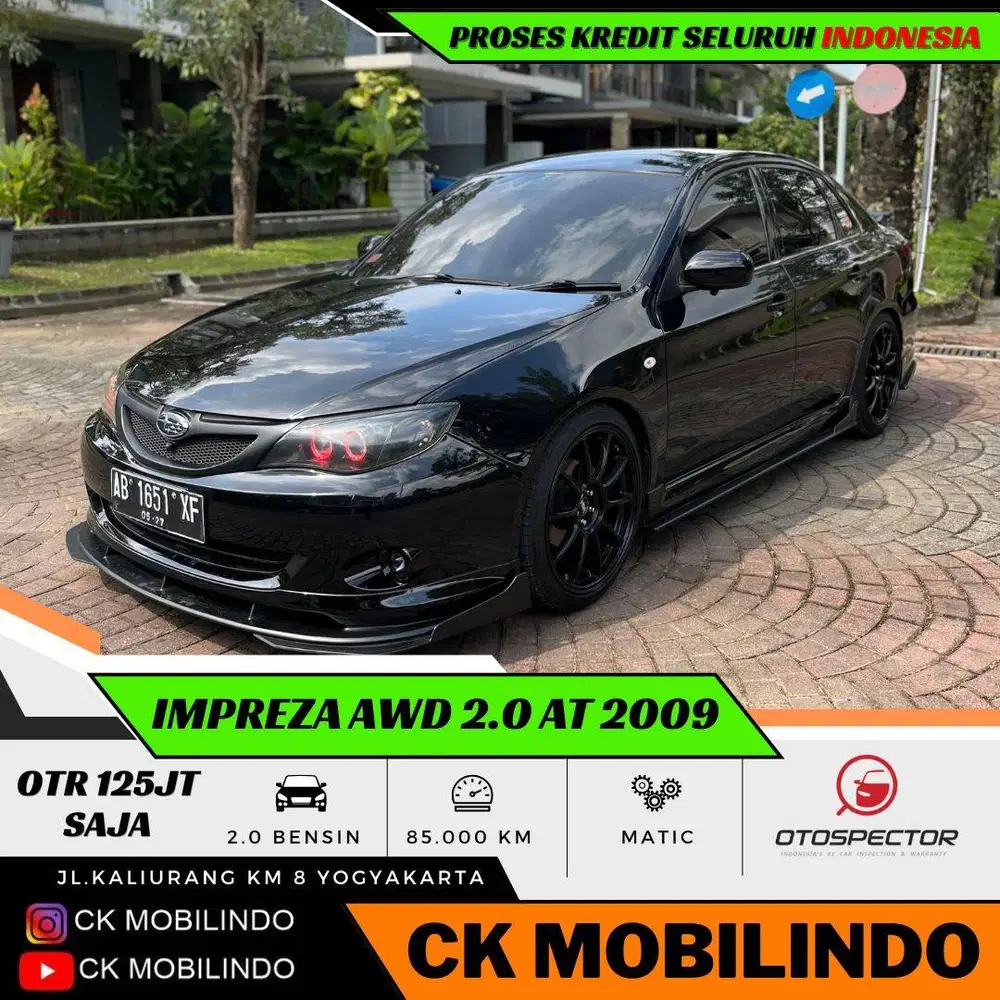 (Km85rb) Subaru Impreza AWD Matic 2009 Plat AB ISTIMEWA SIMPANAN