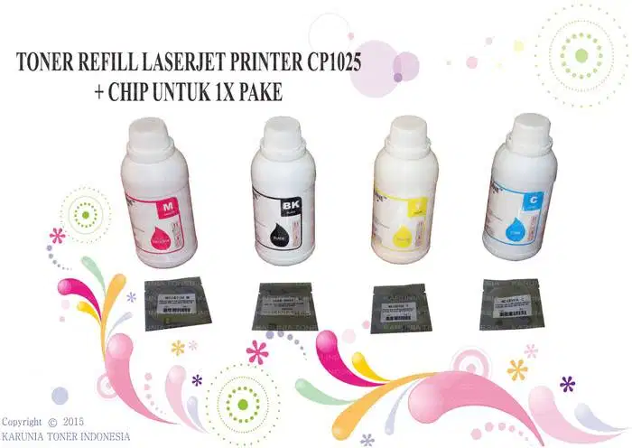 TONER REFILL FOR USE LASERJET PRINTER CP1025 + CHIP UNT Murah