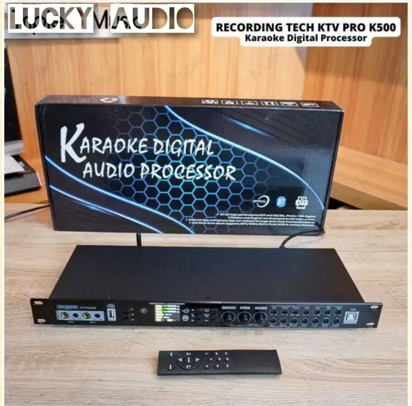 Audio processor recording tech ktv pro k500  karaoke processor digital