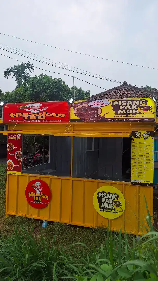 BOOTH KONTAINER/GEROBAK DORONG/GEROBAK/KONTAINER/GEROBAK MURAH/BOOTH