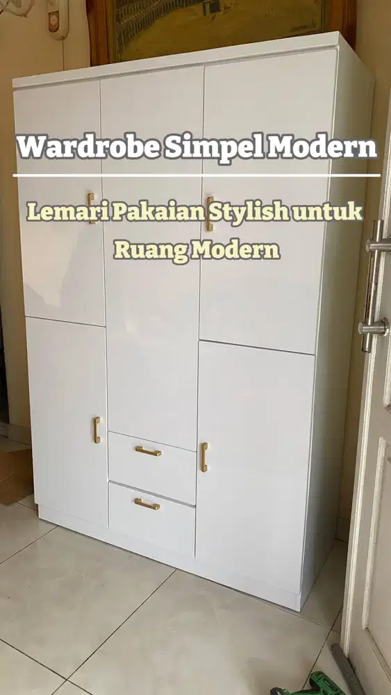 LEMARI PAKAIAN SIMPEL/CUSTOM LEMARI PAKAIAN /CUSTOM WARDROBE SIMPEL