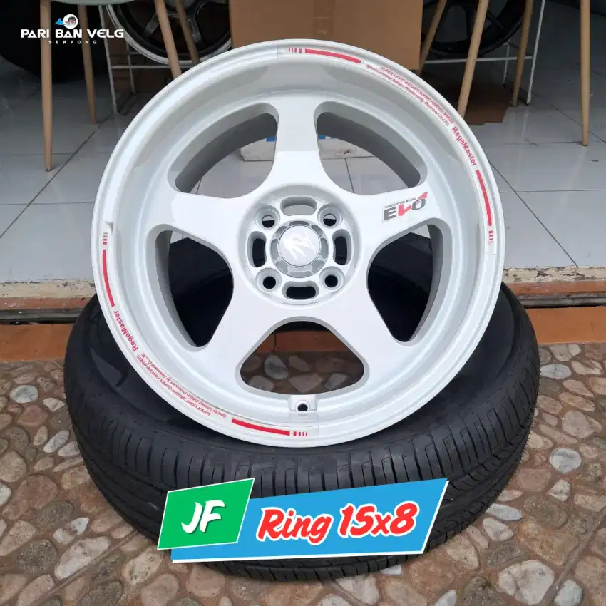 Evo Regamaster By JF Luxury 
Ring 15 lebar 8 pcd 4x100/114,3 et.25