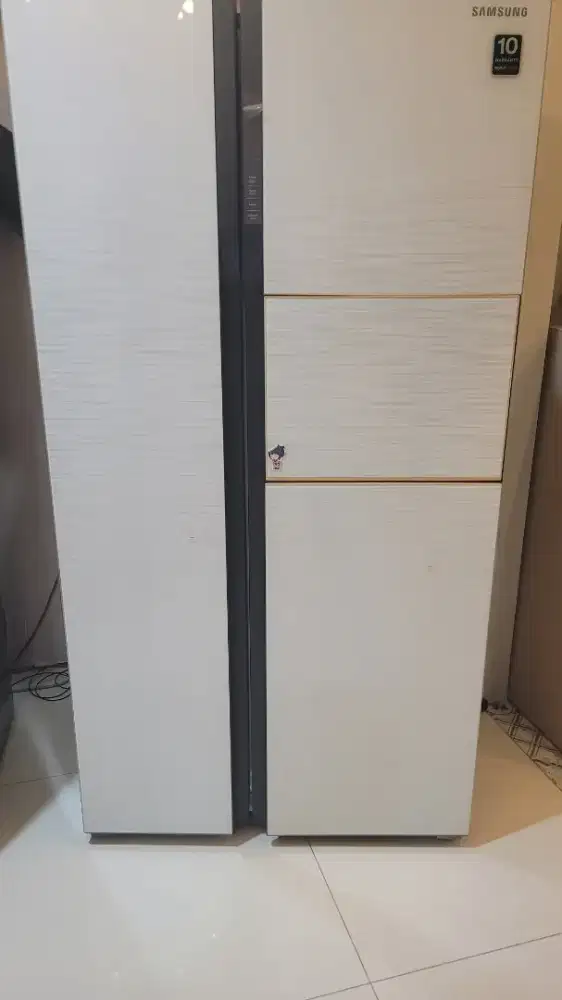 Kulkas samsung 2 pintu kanan kiri kondisi rusak
