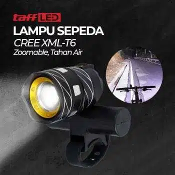 Lampu Depan Sepeda Rechargeable LED CREE XML-T6 Waterproof