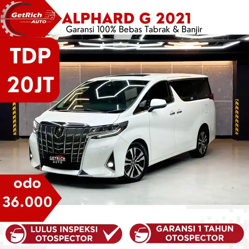 Km 30 Rb!!! Toyota Alphard G 2021 Putih