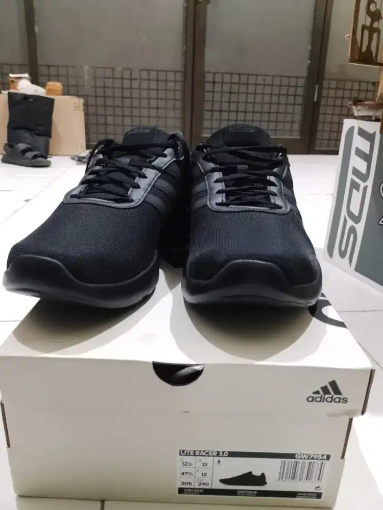 Adidas original big size 47 full black