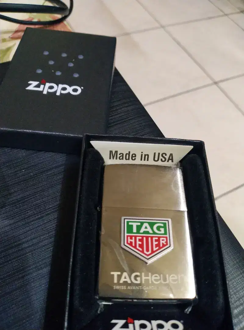 Zippo Lighter Tag Heuer Made In USA Bonus Smartwatch Tag Heuer