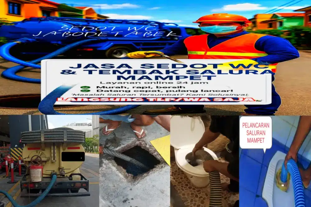 SEDOT WC PENUH & MAMPET DIJAMIN TUNTAS. PESANGGRAHAN JAKSEL