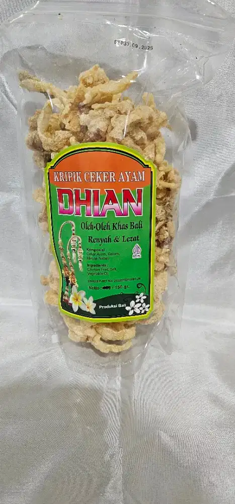 Kripik ceker ayam Dhian