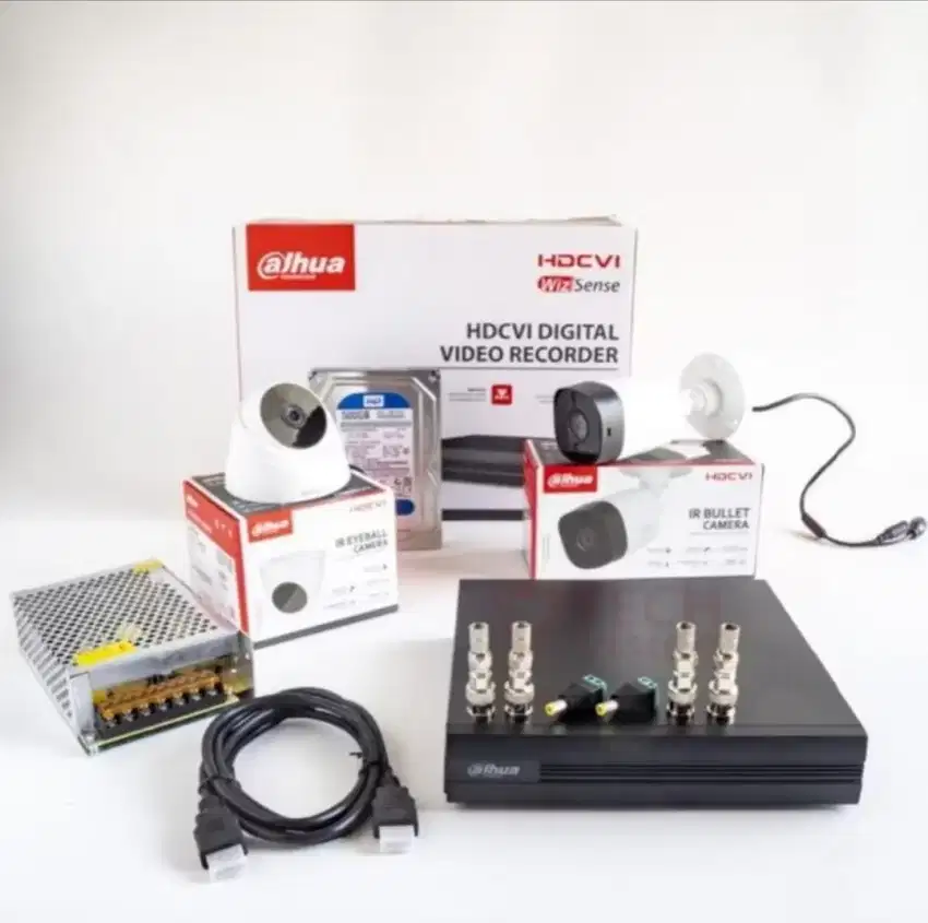 Paket CCTV DAHUA 4 channel 4 kamera 2MP