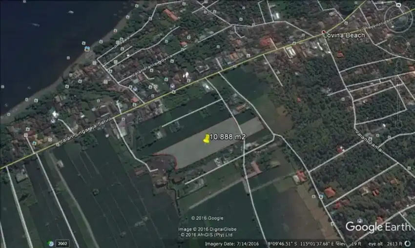 Tanah kavling central lovina